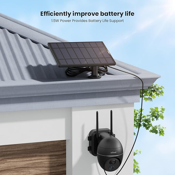 ieGeek Solar Panel for Wireless Outdoor Security Camera, Compatible - Image 7