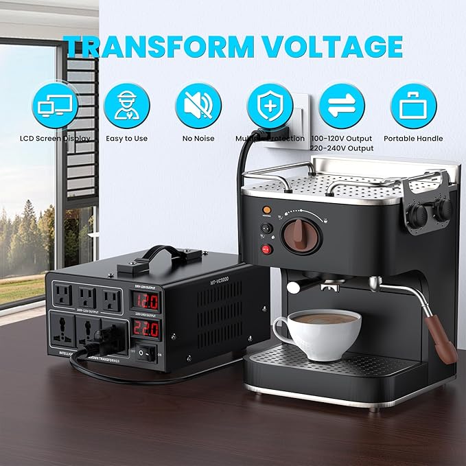 5000W Voltage Converter Transformer Step Up/Down Converter 110/120 Volt - Image 2