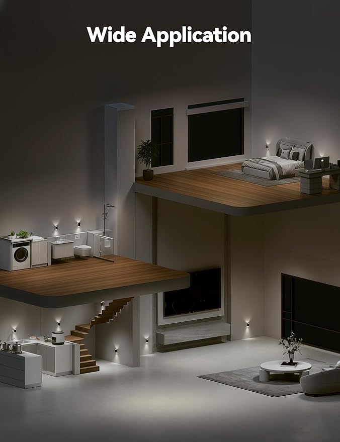 Brightown 2 Pack Black Night Lights Plug into Wall, Modern Night Light - Image 8