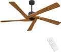 WINGBO 64" ABS DC Ceiling Fan No Light, 5 Blade ABS Plastic Ceiling Fan by HomePage