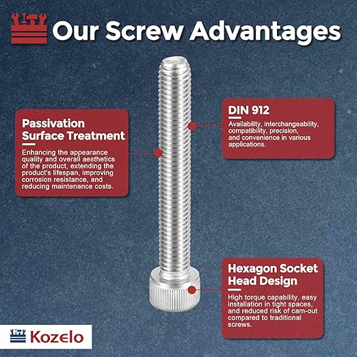Kozelo 5pcs Socket Head Cap Screws - Image 3