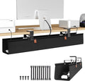 Zilink No Drill Under Desk Cable Management Tray 30" Cord Organizer by Zilink