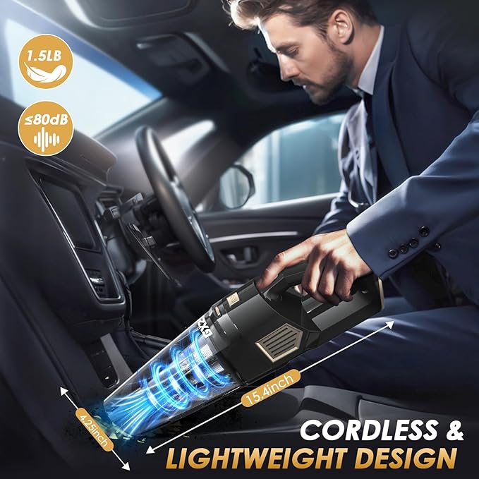 Gxzsk Handheld Vacuum Cordless, 15000PA Strong Suction Hand Held Car Vacuum - Image 6