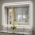YEELAIT 51x40 Inch LED Bathroom Mirror by YEELAIT
