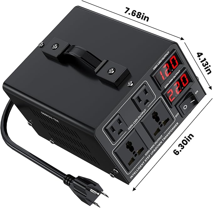1000W Voltage Converter Transformer Step Up/Down Converter 110/120 Volt - Image 8