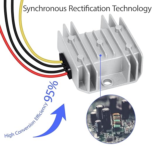 LeMotech DC 36v/48v to 12v Converter 5A 60W Step Down Converter Voltage Reducer - Image 6