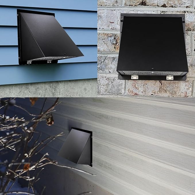 4 Inch Dryer Vent Cover Outside, Dryer Vent Cover Outdoor Wall Vent Hood Dryer - Image 8