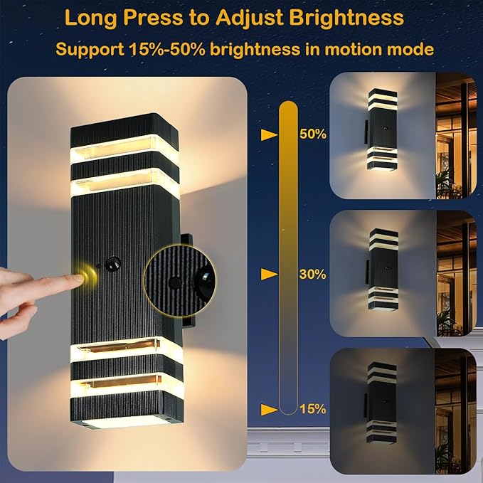 iYogaled Dusk to Dawn Motion Sensor Porch Light - Image 6