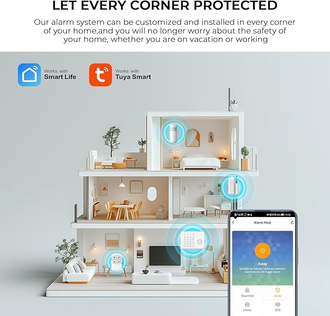 PGST Wireless Alarm System, Smart GSM 4G Home Security System - Image 3