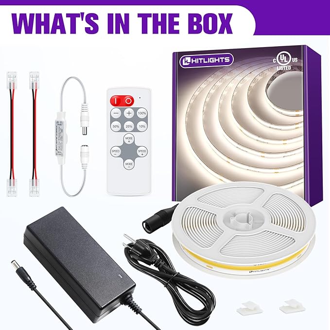 HitLights COB White LED Strip Lights Kit - Image 7
