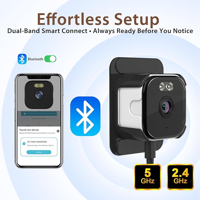 EVERSECU 2K Window Camera with Adhesive Mount, Starlight Color Night Vision - Image 5