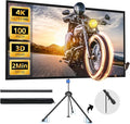 Projector Screen with Stand, Paris RHÔNE 100-inch Outdoor Indoor Projector by PARISRH%C3%94NE