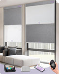 Graywind Motorized Dual Shades for Windows Smart Double Blinds Blackout and by Graywindbeyondshading