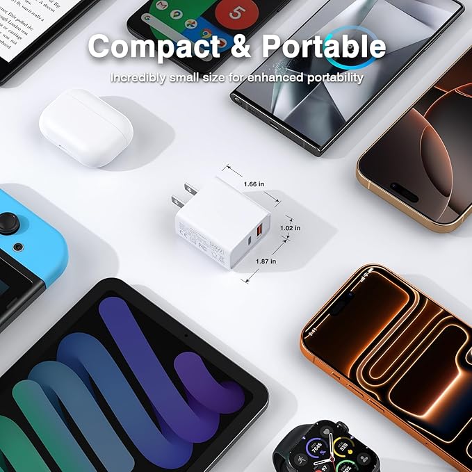 LCGENS USB C Wall Charger Block 20W, Ipad Pro, Samsung Galaxy - Image 5