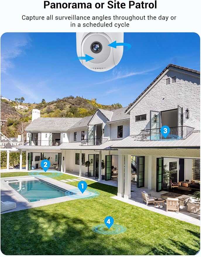 Light Bulb Security Camera Wireless Outdoor Indoor, 5G&2.4G WiFi Security - Image 2