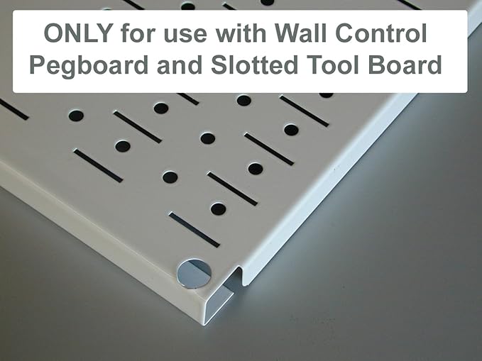 Wall Control Pegboard Accessory U-Shaped Slotted Metal Hook Blue - Image 3