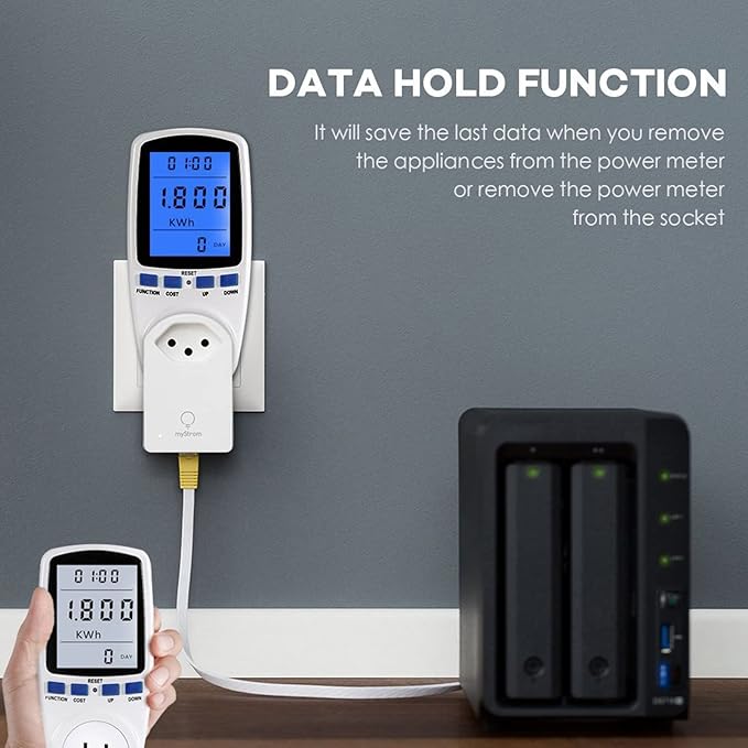LED Watt Power Meter Plug, Home Electricity Usage Monitor - Image 2