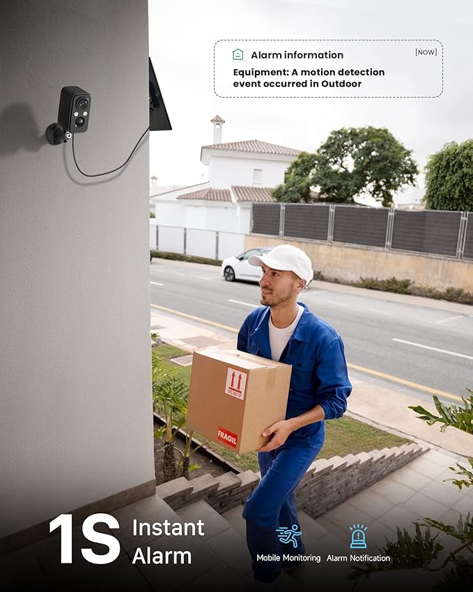 IHOXTX Security Cameras Wireless Outdoor, Flood Light Solar Cameras - Image 6