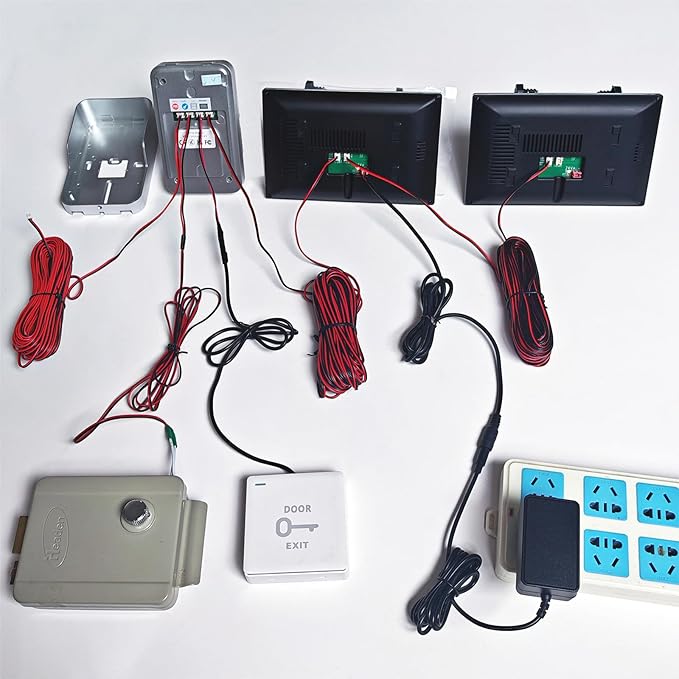 Wired Video Doorbell Apartment Intercom System, 1080P Doorbell Camera, 7-inch - Image 10