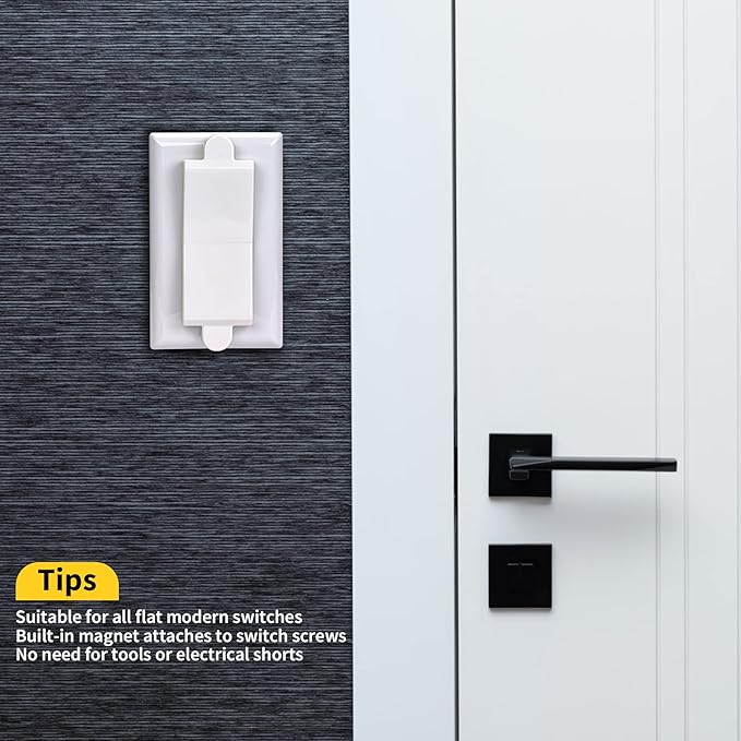 White, 6-Piece: Child Proof Switch Blocker and Cover - Image 6