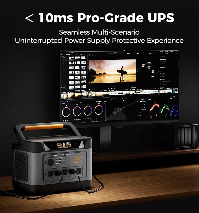 UDPOWER S1200 1190Wh Solar Generator Kit | 1200W Power Station + 120W Solar - Image 7