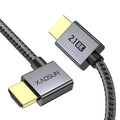 XAOSUN Right Angle HDMI 2.1 Cable 6.6FT, 48Gbps Ultra High Speed HDMI Cord by XAOSUN