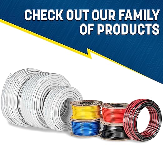 GS Power 200 Ft Duplex Marine Wire, 18 Gauge Wire, Oxygen-Free Tinned Copper 18 - Image 6