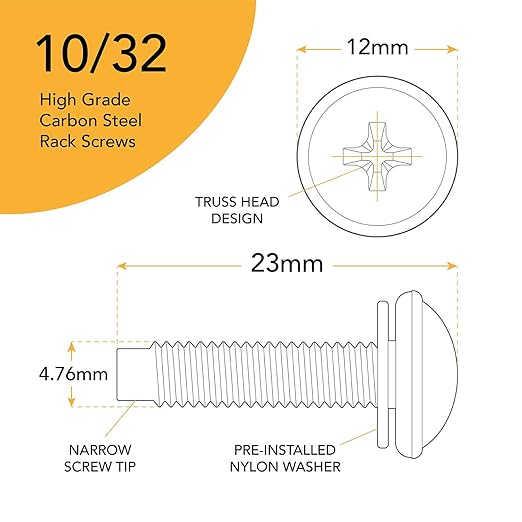 10-32 Rack Screws 50-Pack - Image 2