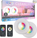 CLEANLIFE 2-Pack Smart LED Recessed Lighting Retrofit Downlight RGB + Tunable by CLEANLIFE