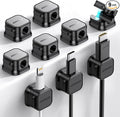 9 Pack Magnetic Cable Clips Cord Holder, Under Desk Cable Management, JOYROOM by JOYROOM