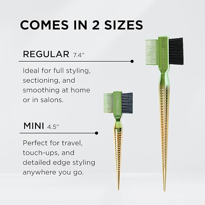 STYLE FACTOR EDGE BOOSTER® Mini Hammer Brush Travel Size | Baby Hair Brush & - Image 7