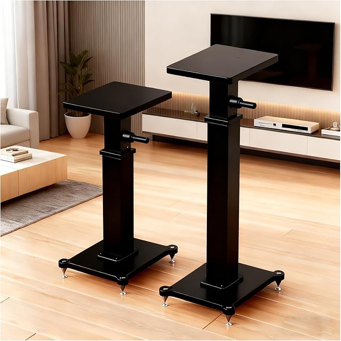 18.9-26.8in Height Adjustable Speaker Stands Pair up to 110lbs, Heavy Duty by Unknown