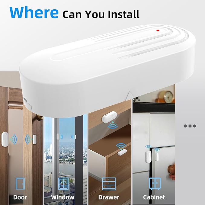 Door Chime, Daytech Wireless Door Sensor Chime 800ft Range Door Entry Chime - Image 7