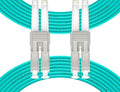 Fibergaga-4M OM3 LC to LC Fiber Patch Cable, 10GB/40GB Multimode Duplex by Fibergaga