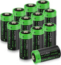 Enegitech CR123A 3V Lithium Battery, 123 Lithium Batteries 3 Volt 1600mAh by Enegitech