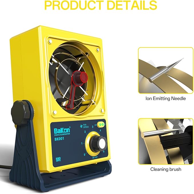 Anti-Static Ion Fan, Ion Electric Fan, Static Eliminator, Electronic - Image 6