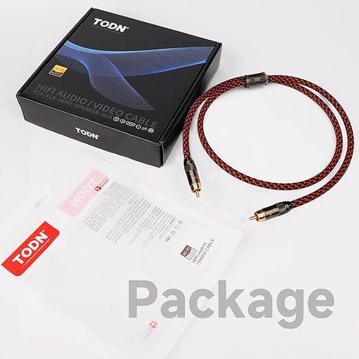 TODN Digital Coaxial Cable OFC Core 75-Ohm Audiophile SPDIF Coax Audio Cable - Image 9