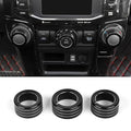 JeCar Air Conditioner Button Trim Cover Aluminum Alloy Knob Cover Fit by JeCar