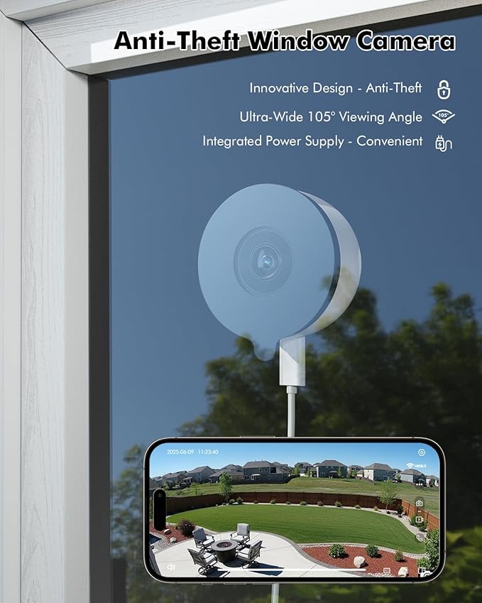 YesPano 3MP 2K Window Camera, 5G & 2.4GHz WiFi Indoor Camera - Image 11