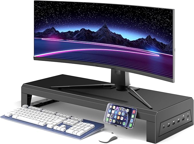 GECKOSTROLL Computer monitor stand Laptop Desk Shelf & Monitor Riser ，21.6 by Unknown