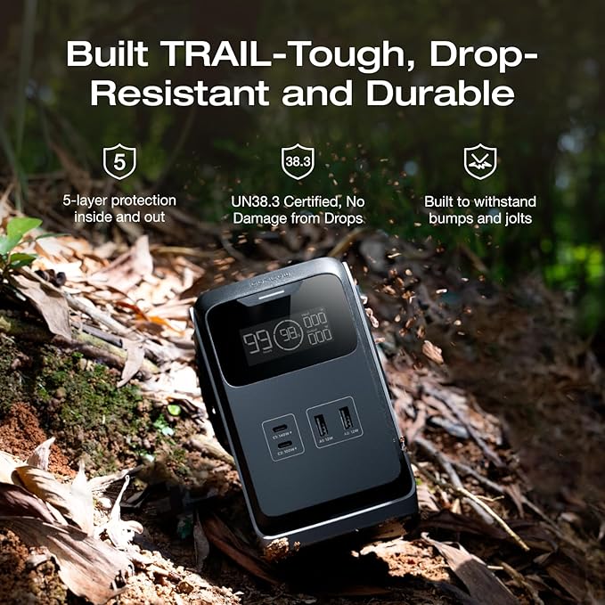 EF ECOFLOW TRAIL 200 DC Portable Power Station, 192Wh LiFePO4 Battery, Solar - Image 5
