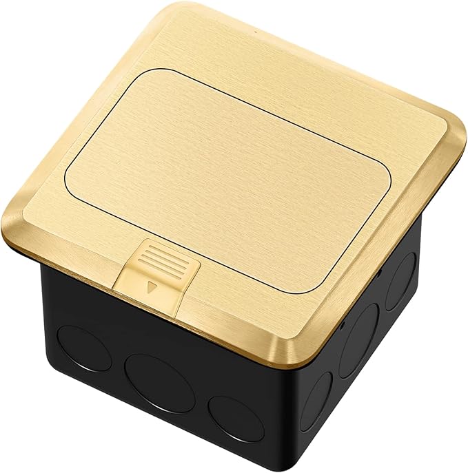 Vagueior Pop Up Floor Electrical Outlet Stainless Steel Box Kit, 5V/4.8A USB - Image 7