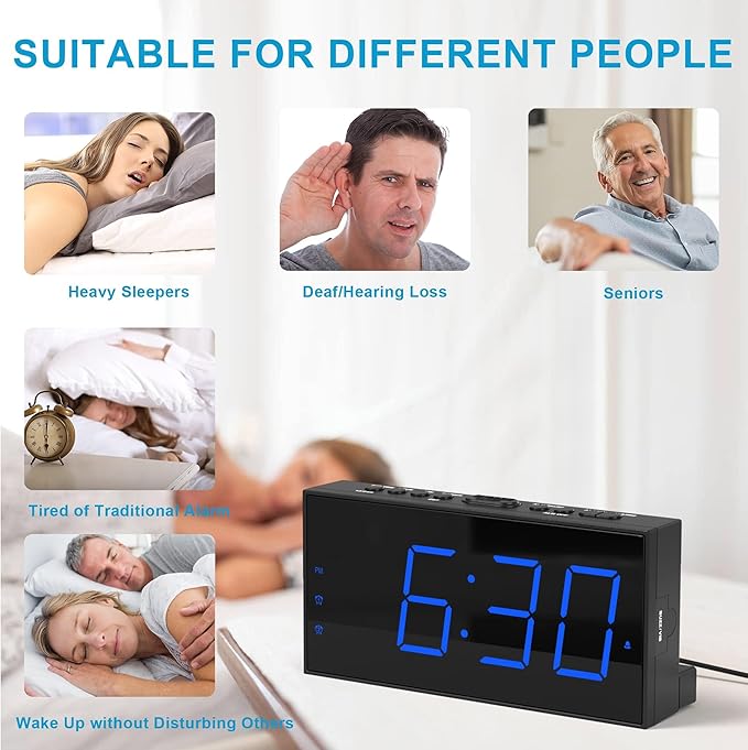 Extra Loud Dual Alarm Clock - Image 7