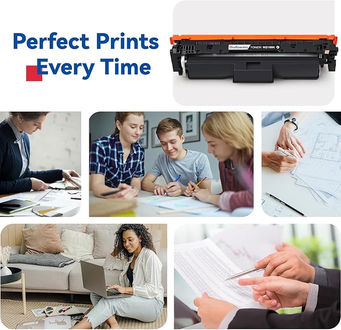 210X W2100X Black NO-CHIP Version Compatible Toner Cartridges Work - Image 6