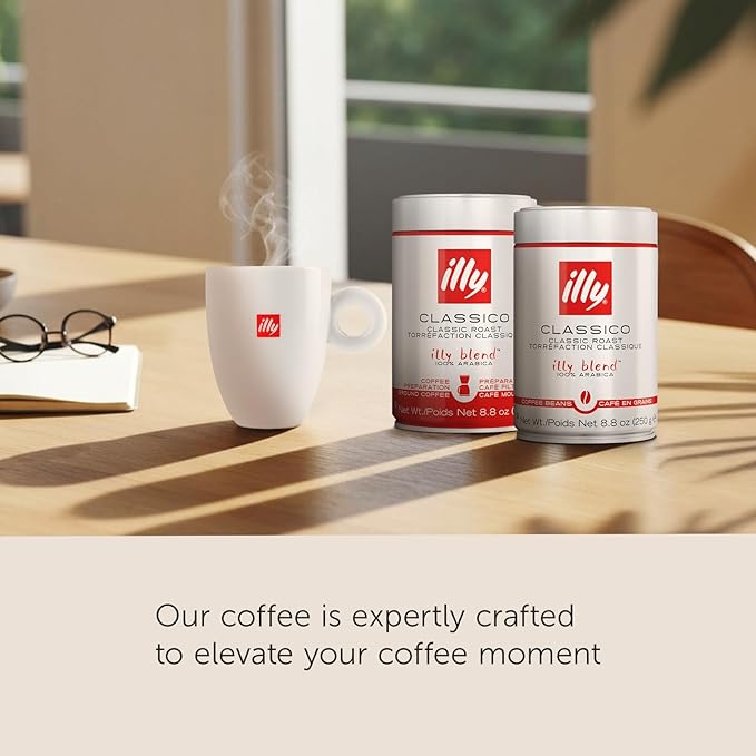 illy Decaf Whole Bean Coffee, Classic Medium Roast Gourmet Blend, 100% Arabica - Image 3