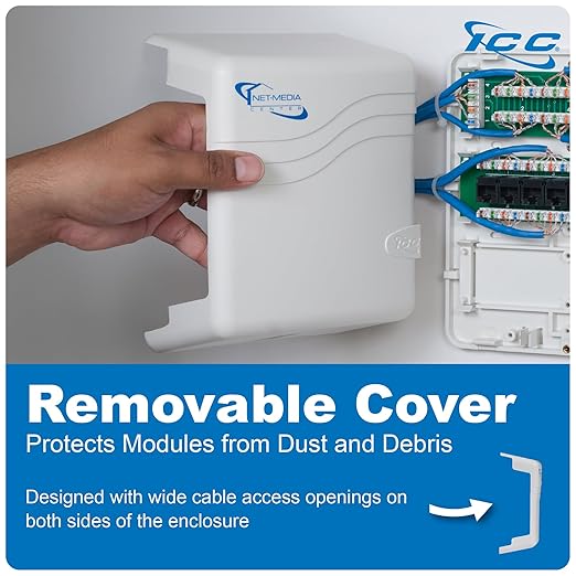 ICC Compact Plastic Structured Media Enclosure, Small Media Enclosure Box - Image 5