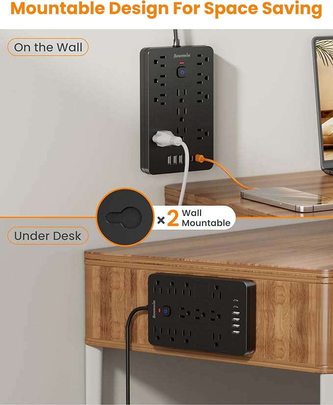 Bawmwim Surge Protector Power Strip - Image 7