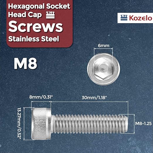 Kozelo 15pcs Socket Head Cap Screws - Image 2