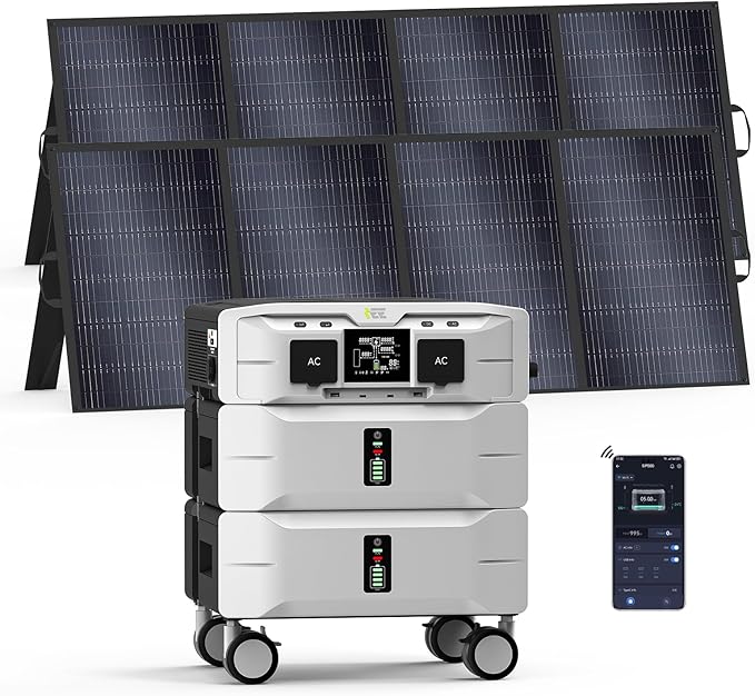 IEE SP5000 Solar Generator 5000W, 5120Wh Power Station by EnerVikSolargeneratorforhomeuse
