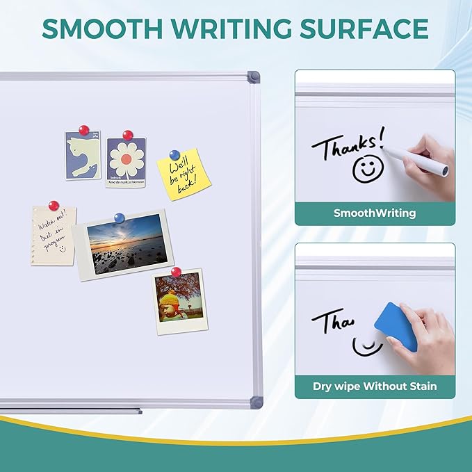 2 Pack 48" x 24" Magnetic Dry Erase Board - Image 2